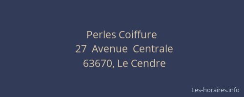Perles Coiffure