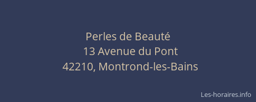 Perles de Beauté