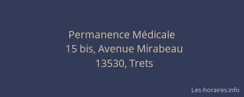 Permanence Médicale