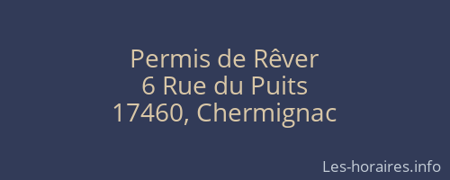 Permis de Rêver