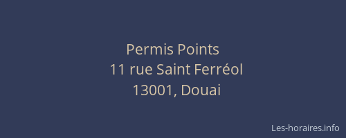Permis Points