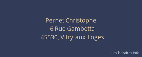 Pernet Christophe