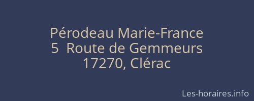 Pérodeau Marie-France