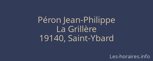 Péron Jean-Philippe
