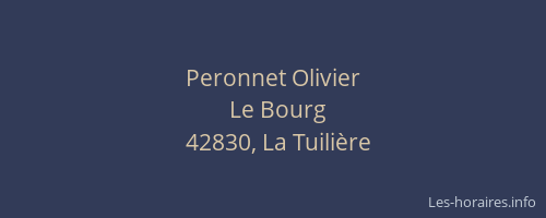 Peronnet Olivier