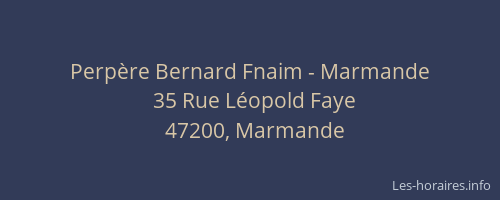 Perpère Bernard Fnaim - Marmande