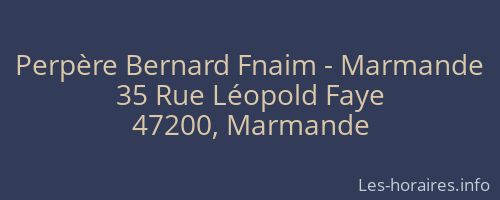 Perpère Bernard Fnaim - Marmande