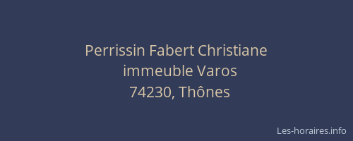 Perrissin Fabert Christiane
