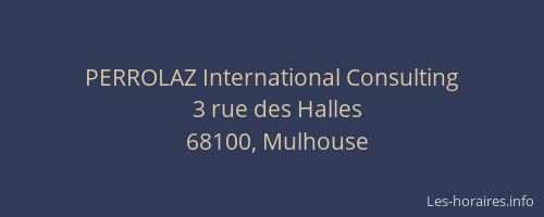 PERROLAZ International Consulting