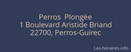 Perros  Plongée