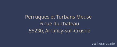 Perruques et Turbans Meuse