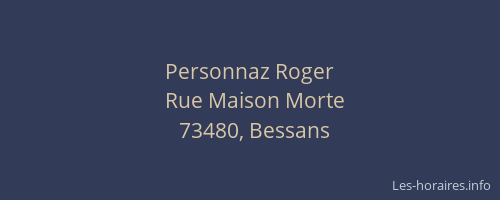 Personnaz Roger