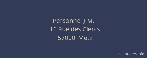 Personne  J.M.