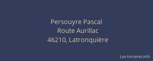 Persouyre Pascal