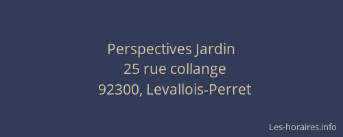 Perspectives Jardin