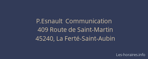 P.Esnault  Communication