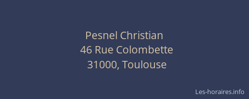 Pesnel Christian