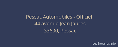 Pessac Automobiles - Officiel