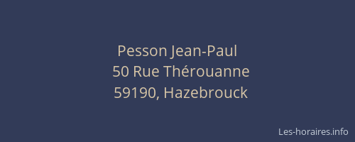 Pesson Jean-Paul