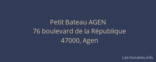 Petit Bateau AGEN