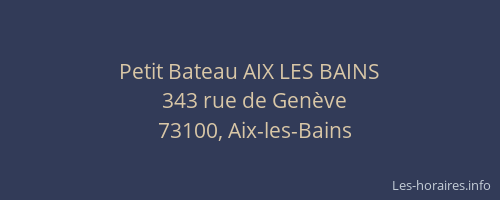 Petit Bateau AIX LES BAINS