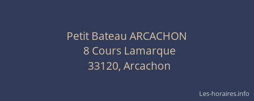 Petit Bateau ARCACHON
