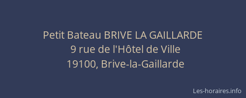 Petit Bateau BRIVE LA GAILLARDE