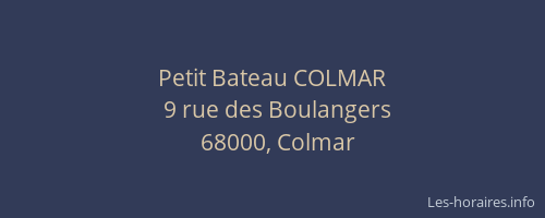 Petit Bateau COLMAR