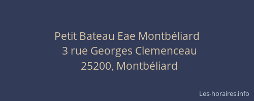 Petit Bateau Eae Montbéliard
