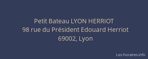 Petit Bateau LYON HERRIOT