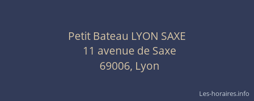 Petit Bateau LYON SAXE