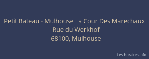 Petit Bateau - Mulhouse La Cour Des Marechaux