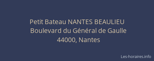 Petit Bateau NANTES BEAULIEU