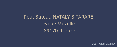 Petit Bateau NATALY B TARARE