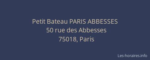 Petit Bateau PARIS ABBESSES