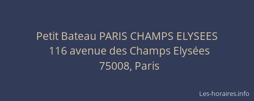 Petit Bateau PARIS CHAMPS ELYSEES