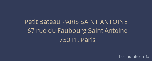 Petit Bateau PARIS SAINT ANTOINE