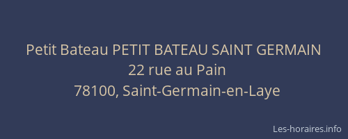 Petit Bateau PETIT BATEAU SAINT GERMAIN