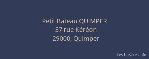 Petit Bateau QUIMPER
