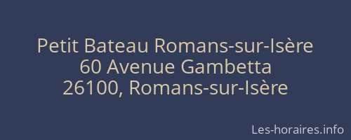 Petit Bateau Romans-sur-Isère