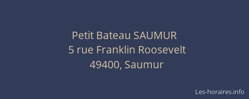 Petit Bateau SAUMUR