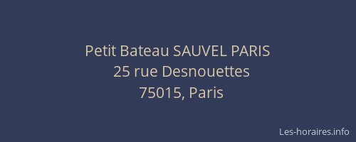 Petit Bateau SAUVEL PARIS