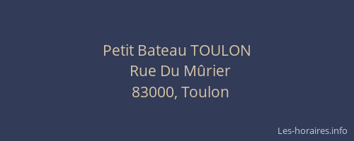Petit Bateau TOULON