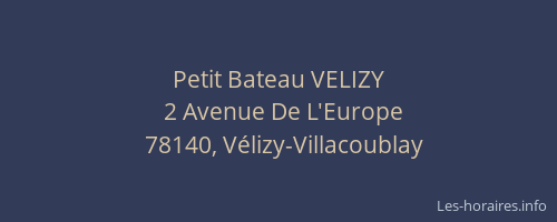 Petit Bateau VELIZY