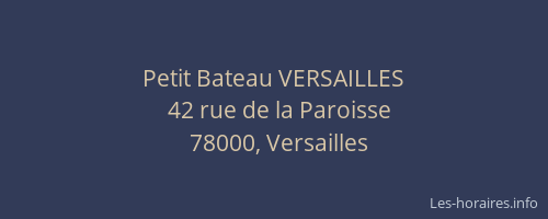 Petit Bateau VERSAILLES