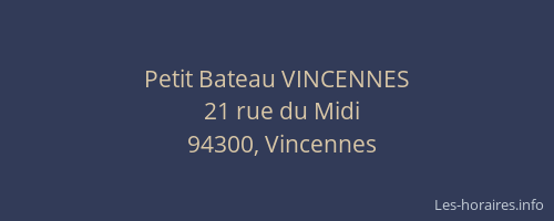 Petit Bateau VINCENNES