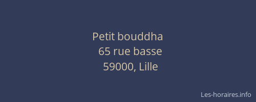 Petit bouddha