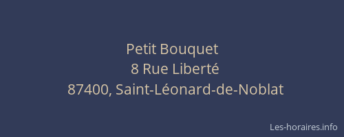 Petit Bouquet