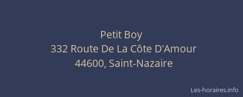 Petit Boy