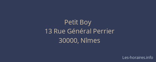 Petit Boy